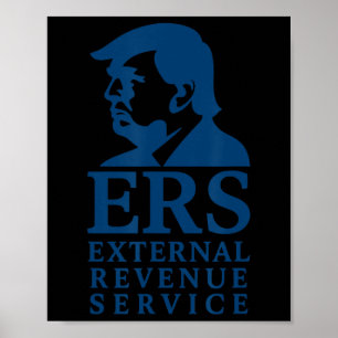 Poster Service des recettes externes de Trump