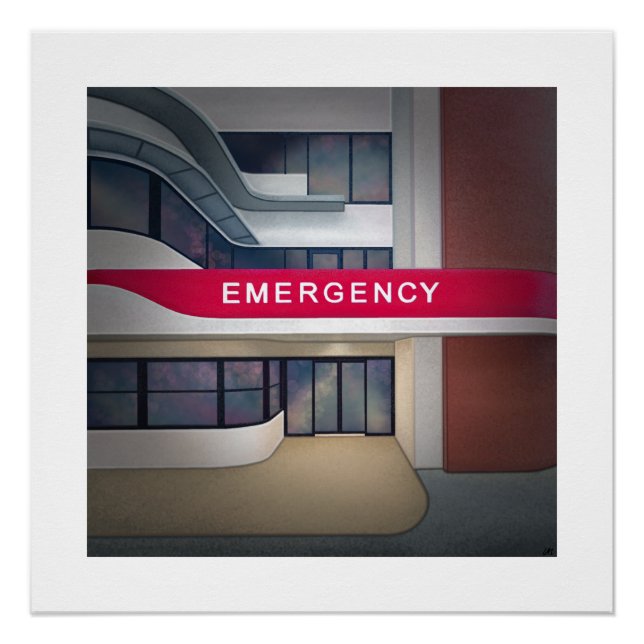 Poster Service des urgences (Devant)
