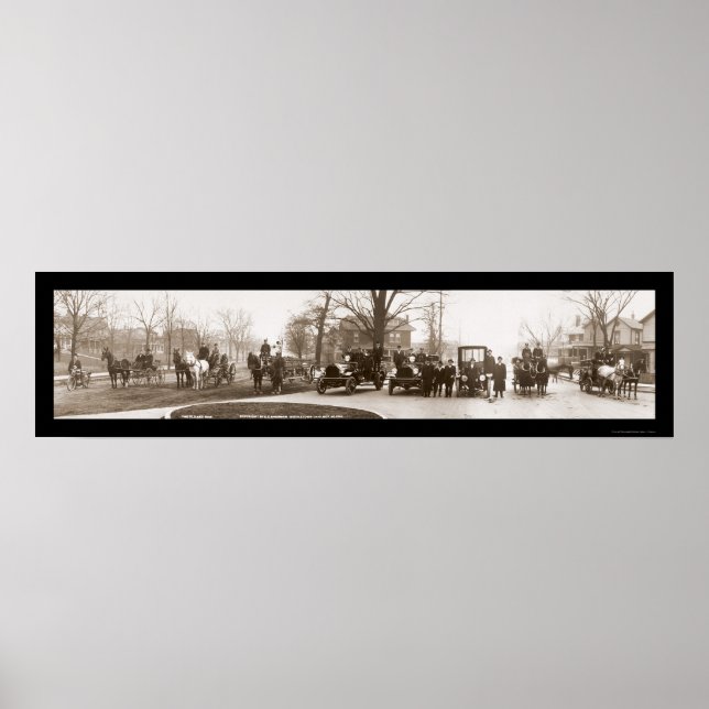 Poster Service d'incendie de Middletown Photo 1914 (Devant)