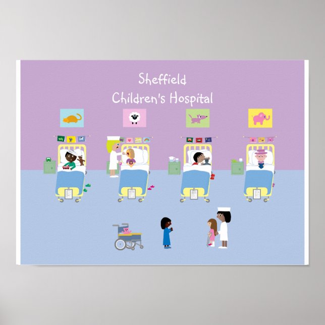 Poster Service Hôpital pour enfants personnalisable (Devant)
