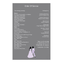 Service Mariage de deux mariées (Lilac et Grey)