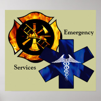 Poster Services d'urgence