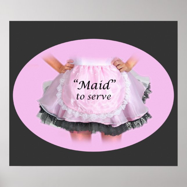 Poster Servir une domestique (Devant)