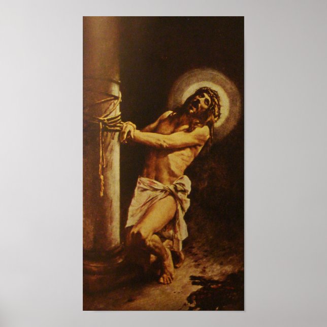 Poster Serviteur en souffrance Jésus Christ Fléonné (Devant)