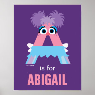 Poster Sesame Street A est pour Abby