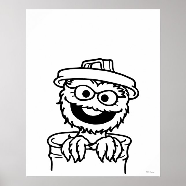 Poster Sesame Street | Oscar le grincheux (Devant)