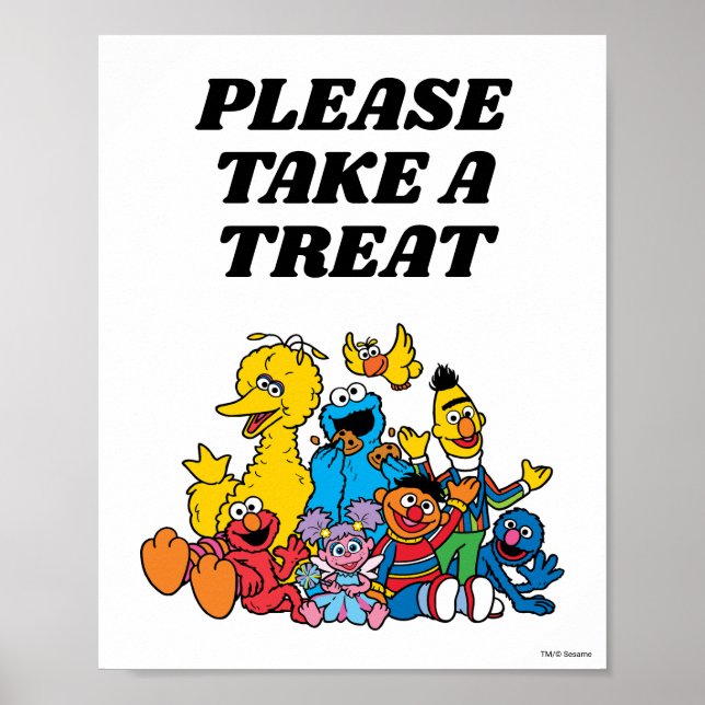 Poster Sesame Street Pals 1er Anniversaire Offrez-Vous Un (Devant)