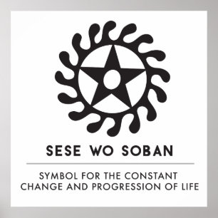 Poster Sese Wo Soban   Symbole Changements et Transitions