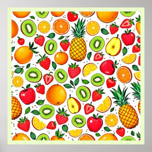 Poster Set de table laminé