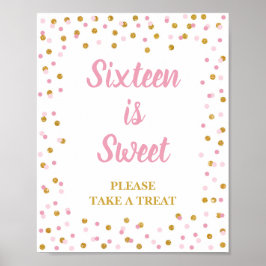 Poster Seteen is Sweet Please Take a Treat
