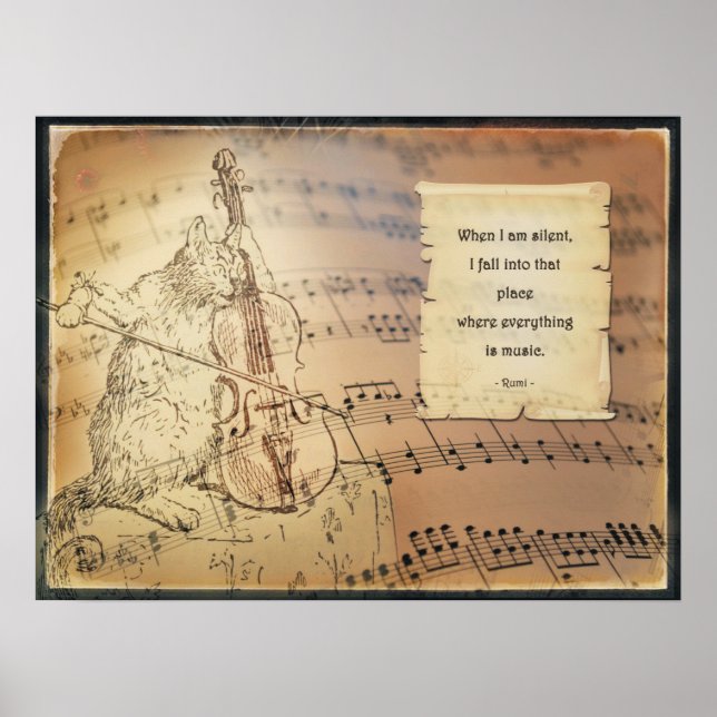 Poster setzt Rumi - Everything is music (Vorne)
