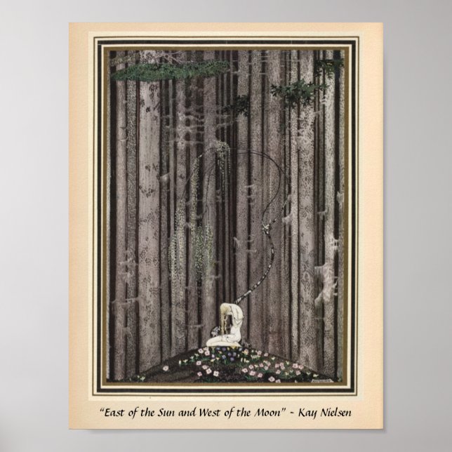 Poster Seul au milieu des bois Kay Nielsen (Devant)