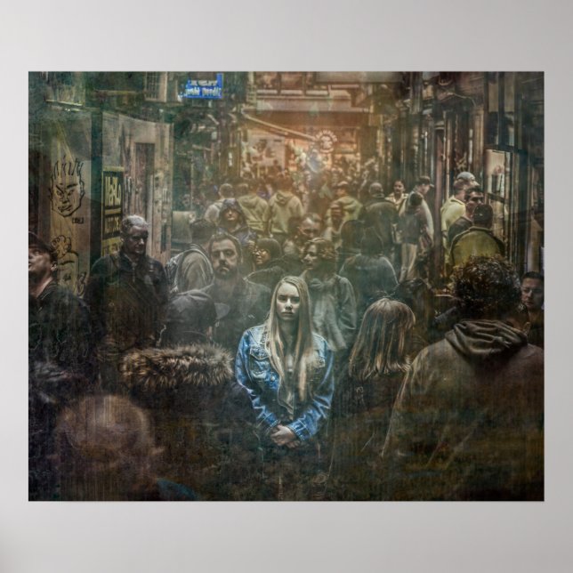 Poster Seul dans une foule (Devant)