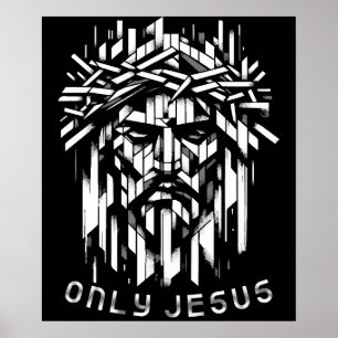 Poster Seul Jésus - Art géométrique Abstrait