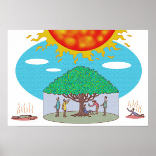 Poster Seul rayon d'ombre qui soutient la vie.