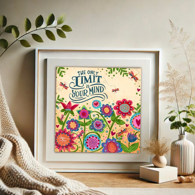 Poster Seule Limite est votre inspiritisme de citation me (Créateur téléchargé)