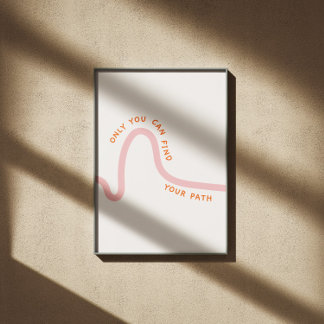 Poster Seule vous pouvez trouver votre chemin citation in