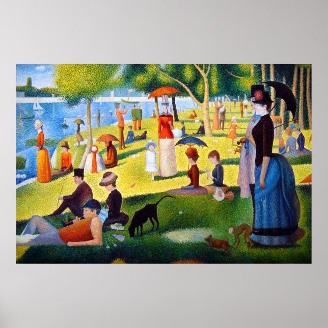 Poster Seurat : Un dimanche à La Grande Jatte (Devant)