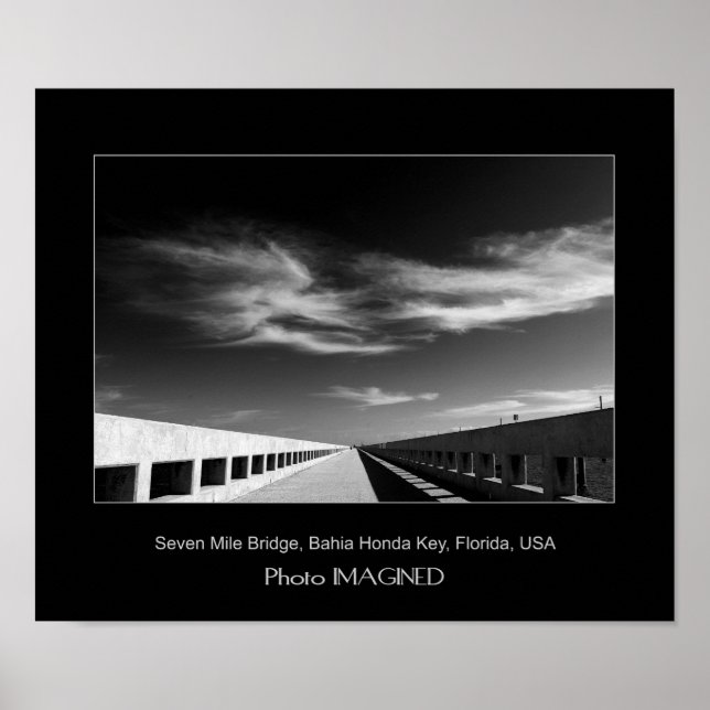 Poster Seven Mile Bridge, Florida Keys, USA (Devant)