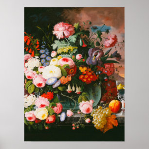 Poster Severin Roesen - Vie De Fleurs Et De Fruits