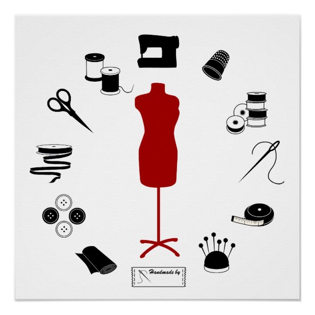 Poster Sew right (Devant)