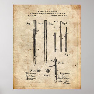 Poster Sewing Machine Patent