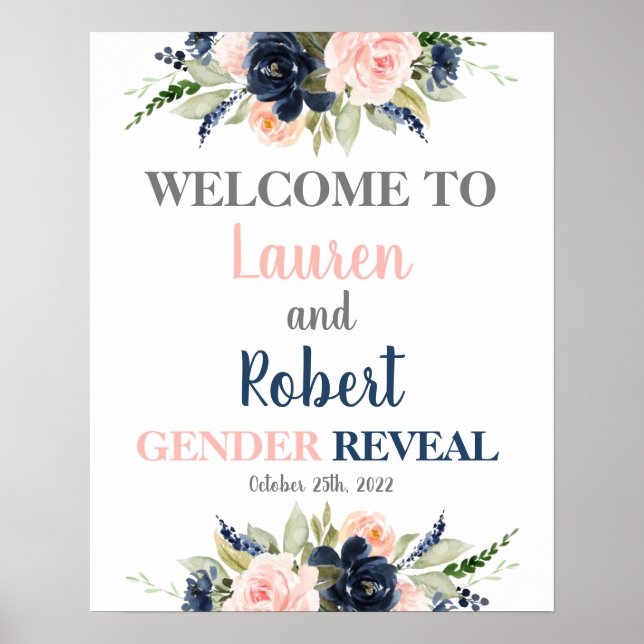 Poster Sexe floral Signal de bienvenue (Devant)