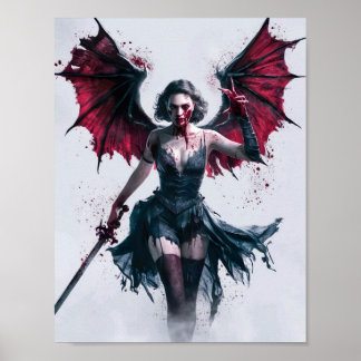 Poster Sexy Bloody Vampire guerrier