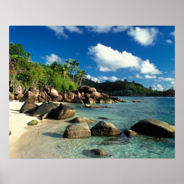 Poster Seychelles, Mahe Island, Anse Royale Beach. 3 (Devant)