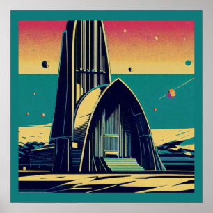 Poster SF Église futuriste 3