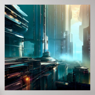 Poster SF Futuristic City 3