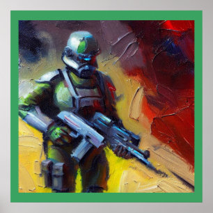 Poster SF - Héros militaire 2