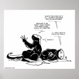 Poster SFWA Badgers de miel : Tristes choses non mortes