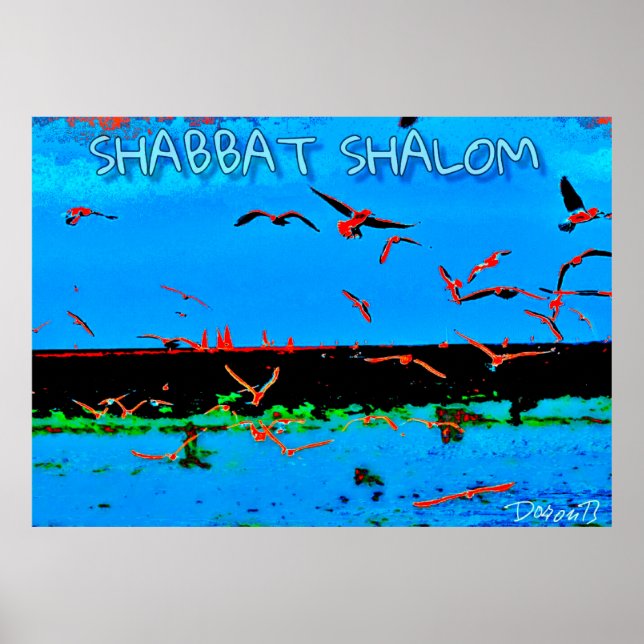 Poster Shabbat Shalom (Devant)
