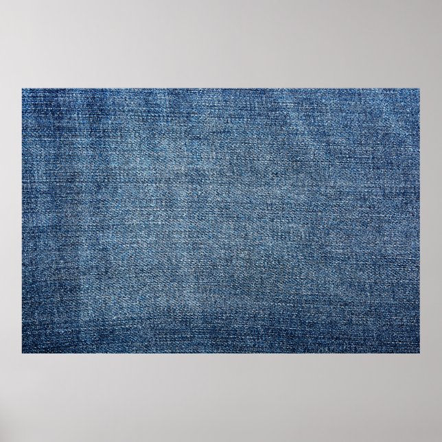 Poster Shabby texture denim pour arrière - plan. Jeans bl (Devant)