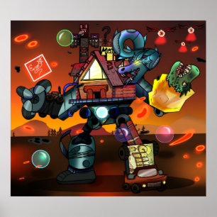Poster ShackTron (Chutes de gravité)