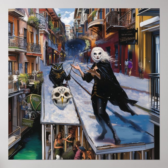 Poster Shadow Work Witchy Recovery AI Art Matte Value (Devant)