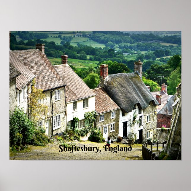 Poster Shaftesbury, Angleterre (Devant)