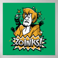 Shaggy "Zoinks !" Graphic halftone