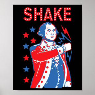 Poster Shake Et Ke Boivent Les Présidents Américains Heur