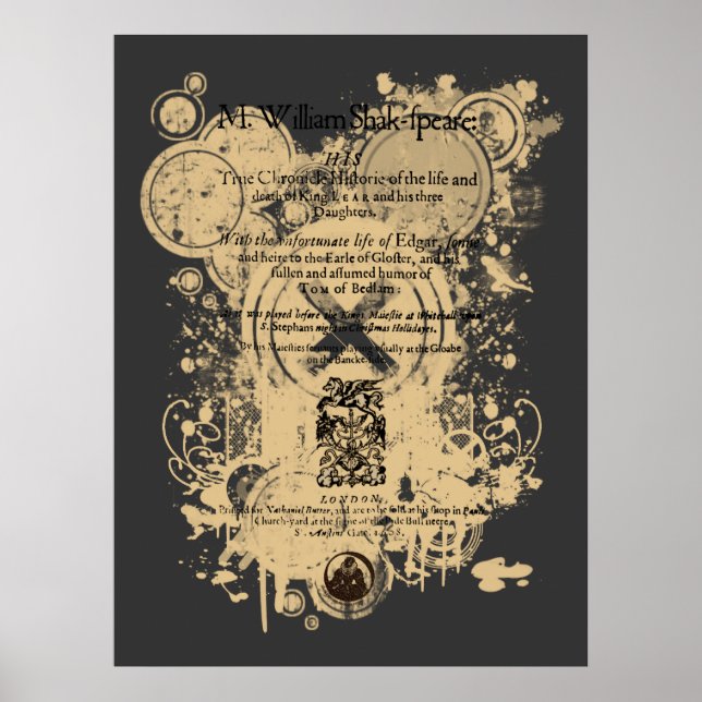 Poster Shakespeare King Lear Quarto Pièce avant (Devant)