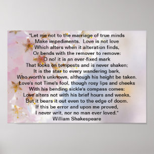 Poster Shakespeare Sonnet