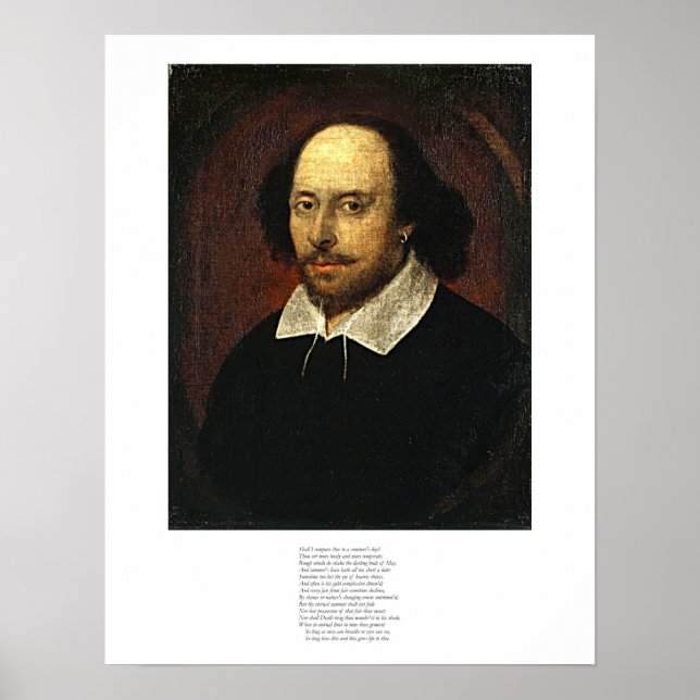 Poster Shakespeare Sonnet # 18 (Devant)