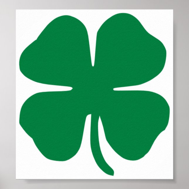 Poster Shamrock irlandais (Devant)