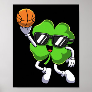 Poster Shamrock Jour de la Saint Patrick amusant Jouer Ba