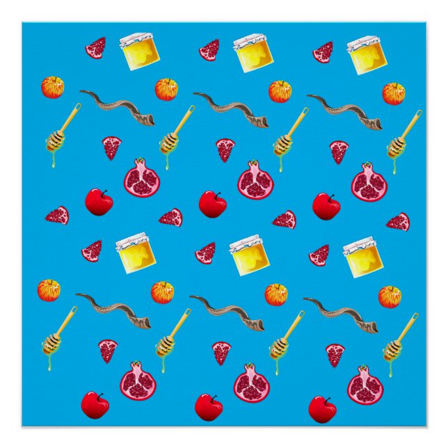 Poster shana tova, shana tova rosh hashanah, shanah tovah (Devant)