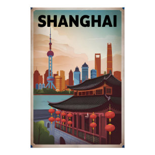 Poster Shanghai vintage