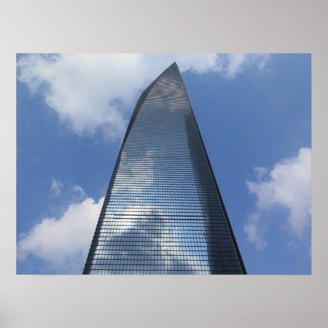 Poster Shanghai World Financial Centre Chine (Devant)