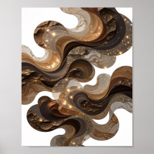 Poster Sharp Silver ART ABSTRAIT v2