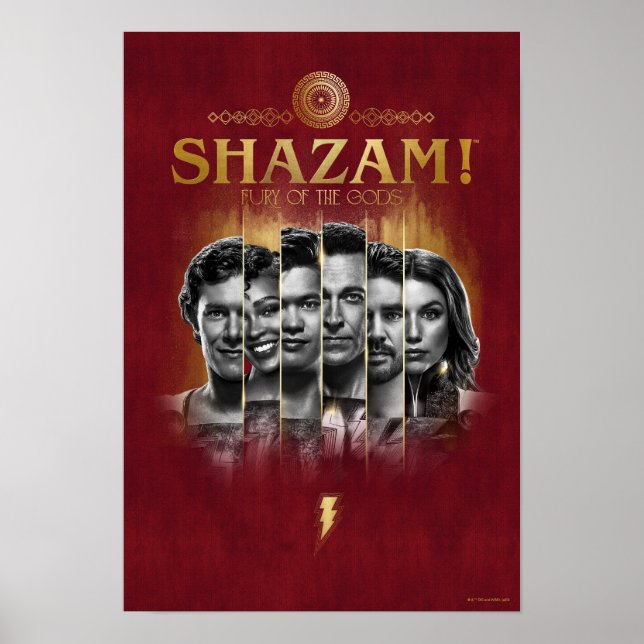 Poster SHAZAM ! Furie des dieux | Bars photo de caractère (Devant)